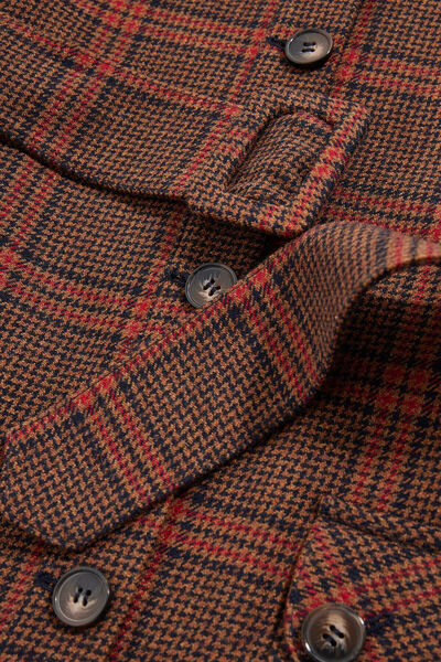 W Collection TABA MİNİ EKOSE BİSİKLET YAKA ELBİSE