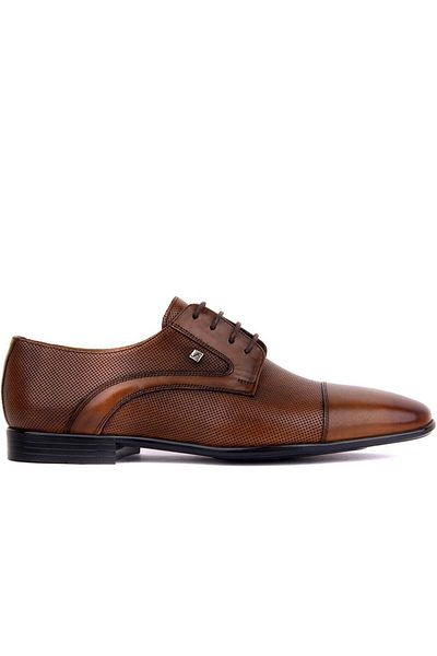 Fosco Lace-Up Tan Leather Men's Classic Shoes 9103 45