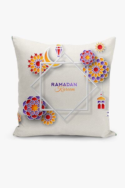 Filamente Set de huse de pernă cu model special Ramadan din 4 piese - imprimate digital pe două fețe