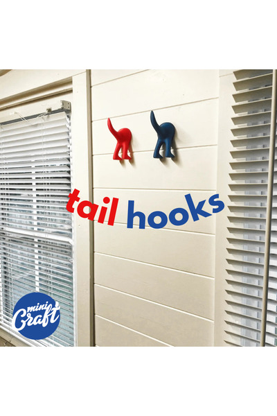 3D شماعات هوك الذيل