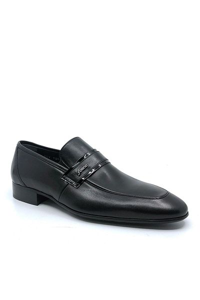 Fosco Black Genuine Leather Classic Men's Shoes 9006 114 430