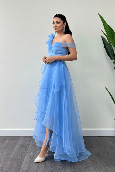 giyimmasalı Rochie de seara din stofa din organza - BEBE BLUE