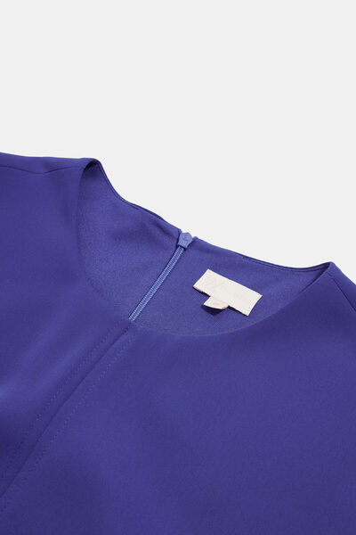 W Collection SAKS DİZ ÜSTÜ BİSİKLET YAKA ELBİSE