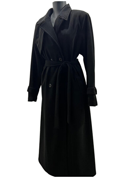 Esma MANEȘE NORMALĂ DETALIE BUTON DE CALITATE PENTRU FEMEI PENTRU FEMEI LUNGĂ LA DOUĂ PIELE