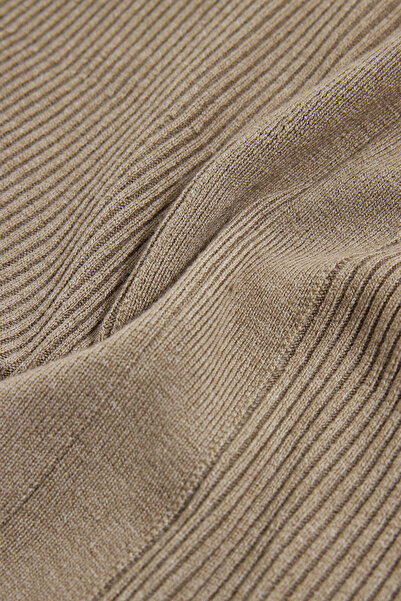 W Collection Mink V-Neck Sleeveless Jumpsuit