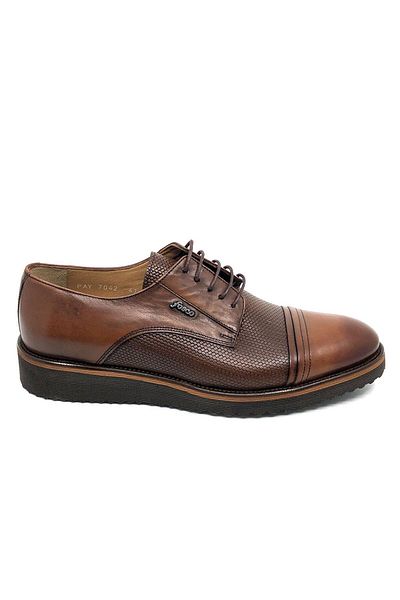 Fosco Lace-up Tan Leather Men's Casual Shoes 7042 45 768
