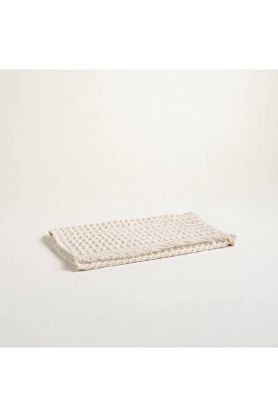 Zsa Zsa Zsu Solıd Waffle Pamuk Modal Pamuklu El Havlusu 30x50 Cm Krem