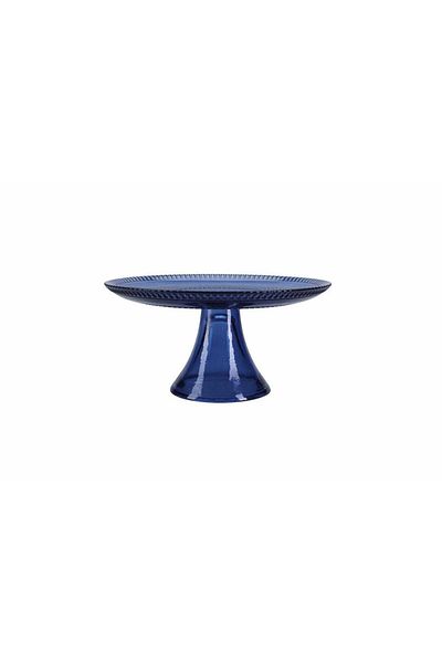 Porland Llina Navy Blue Footed Plate 17cm