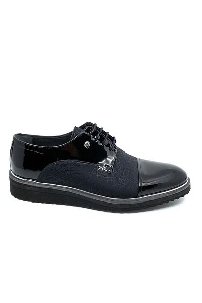 Fosco Black Special Men's Shoes 9010 430 503