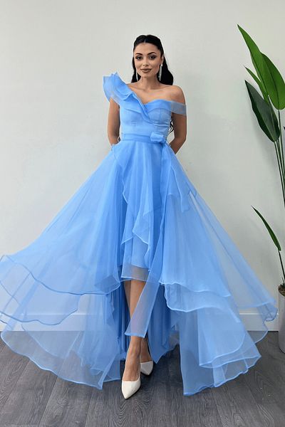 giyimmasalı Rochie de seara din stofa din organza - BEBE BLUE