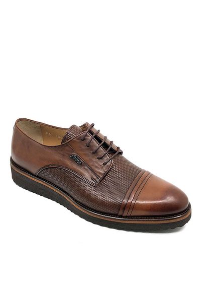 Fosco Lace-up Tan Leather Men's Casual Shoes 7042 45 768