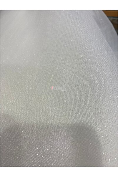 Brillant Fish Back Patterned Non-Crease Ironing Not Wanted Tulle Curtain - Heavy Grammage, 1/3 Close Pleated