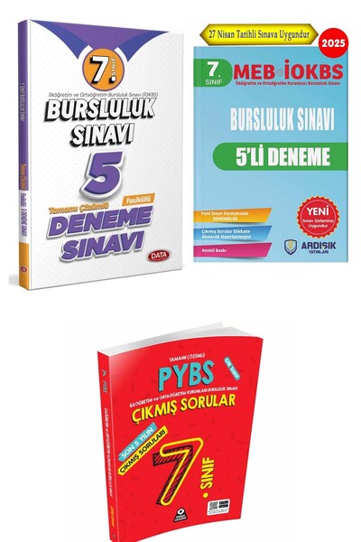 Data Yayınları 7. Sınıf Bursluluk Deneme Sınav Seti + Bursluluk Çıkmış Sorular