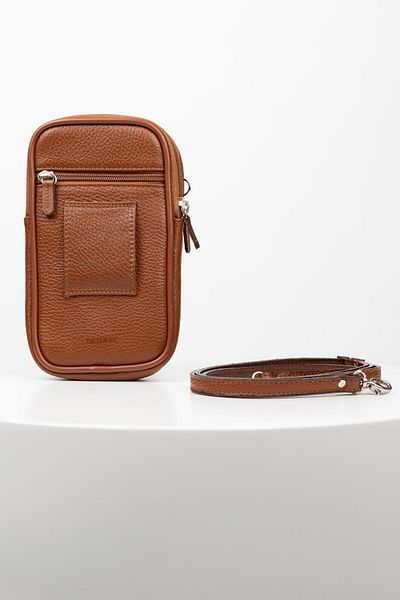 BAYDERİ Bayderi Lenov Genuine Leather Brown Polite Men's Handbag