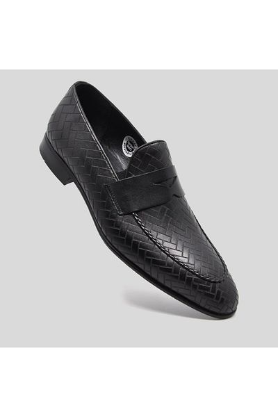 Fosco Genuine Leather Men's Classic Shoes 9796 100