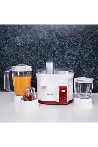Geepas 4-in-1 Food Processor, 2 Speed with Pulse Control | 600W Powerful Motor