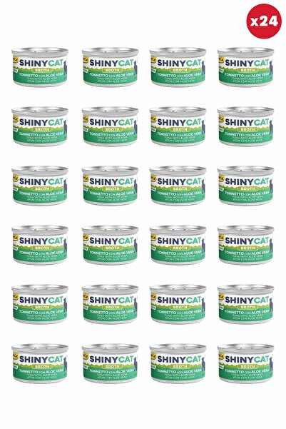 Gimcat Shinycat Broth (Sos içinde) Aloe Veralı Ton Balıklı Kedi Konservesi 70...