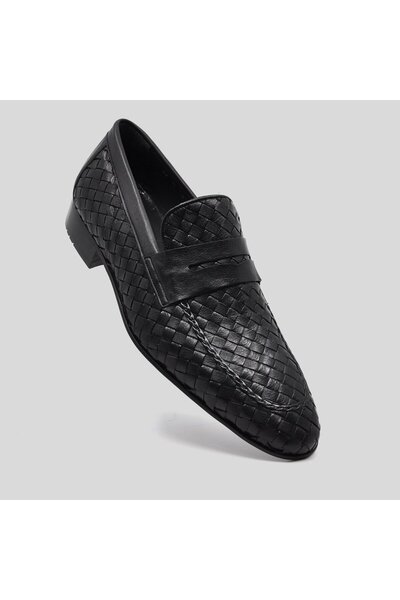 Fosco Speciální pletené klasické pánské boty 2090 795 černá