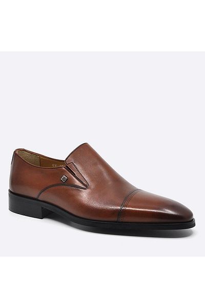 Fosco Genuine Leather Laceless Tan Men's Shoes 2887 875