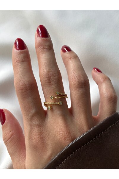 ringbox Gold Dot Detailed Ring