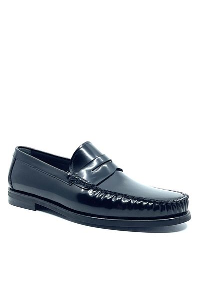 Fosco Genuine Leather Black Classic Men's Shoes 2600 300