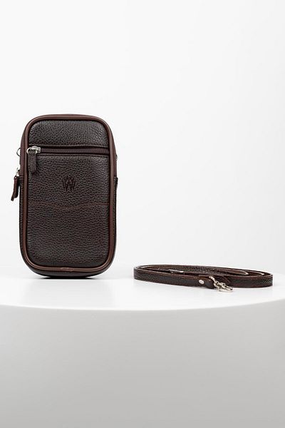 BAYDERİ Bayderi Lenov Genuine Leather Brown Polite Men's Handbag