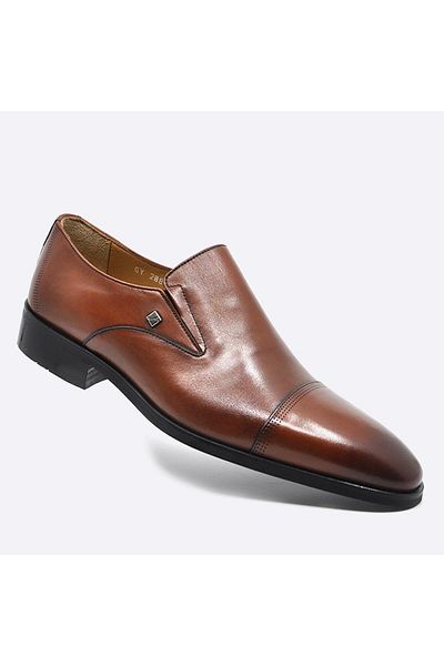 Fosco Genuine Leather Laceless Tan Men's Shoes 2887 875