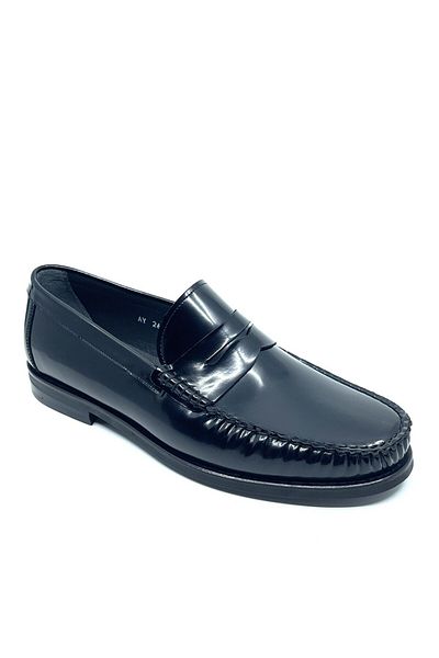Fosco Genuine Leather Black Classic Men's Shoes 2600 300