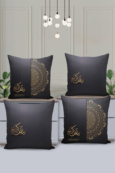 Filamente Set de huse de pernă cu model special Ramadan din 4 piese - imprimate digital pe două fețe