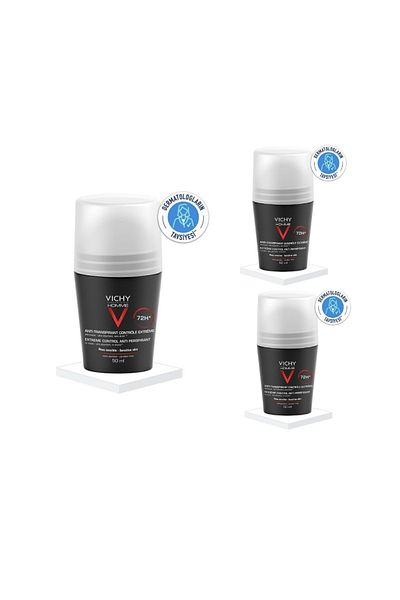 Vichy 3 Vichy 50ml Antiperspirant Roll-On for Men - Homme
