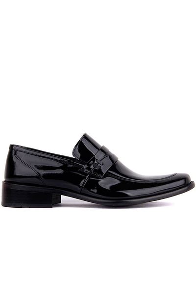 Fosco Laceless Black Patent Leather Men's Classic Shoes 1390 430 114