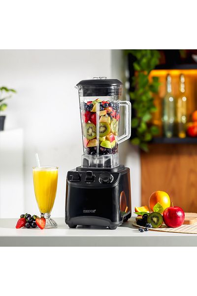 Geepas Professional Blender, Powerful Motor - Various Speed Options, Unbreakable PC Jar