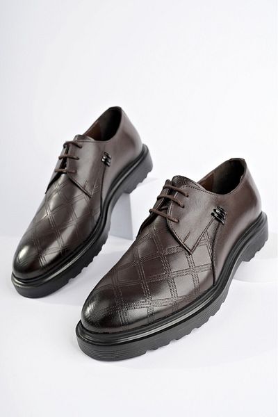 MUGGO Ανδρικά casual παπούτσια Rodilla Guaranteed Classic από γνήσιο δέρμα με κορδόνια ορθοπεδικά