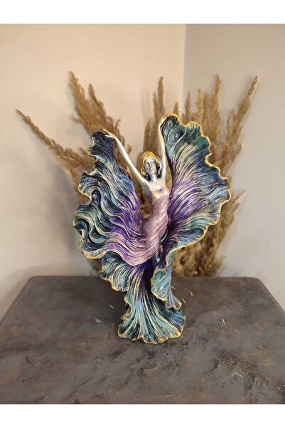 Gardenya Yelpaze Etekli Kız Dekoratif Obje & Biblo ( Polyester )