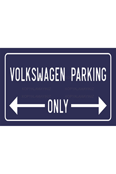 Hayat Poster Volkswagen Parkiranje Samo za vozila Parkirni prostor Tablica Zn...