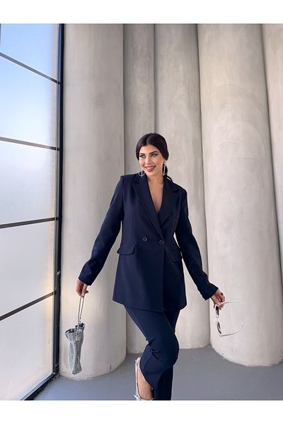 MYGİYİMİSTANBUL Waist Rubber Detail Suit-Women's Suit