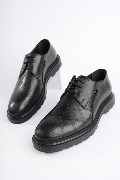 MUGGO Ανδρικά casual παπούτσια Rodilla Guaranteed Classic από γνήσιο δέρμα με κορδόνια ορθοπεδικά