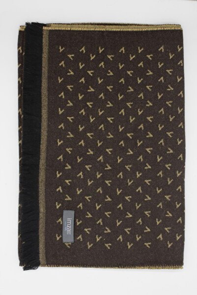 İmza Κασκόλ με σκούρο καφέ σχέδιο 1067245101