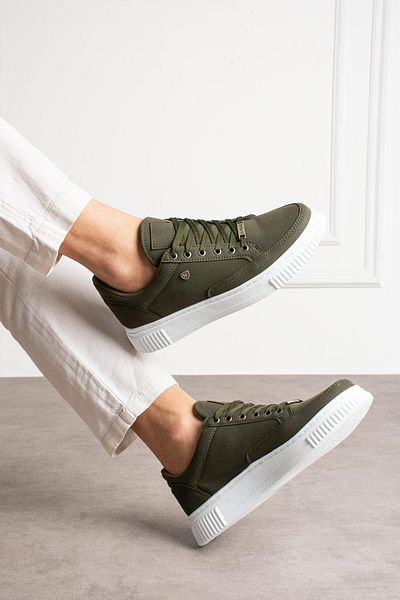L.A Polo 039 Khaki Color White Sole Casual Men's Sports Shoes