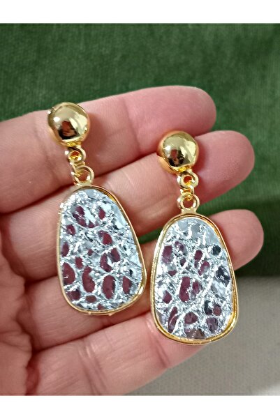 mos&more Gümüş Leoapar Sallantılı Şık Abiye Günlük Küpe