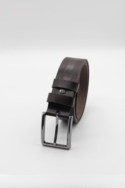 İmza Curea din piele maro închis Analin 100%. 1046245200 _400