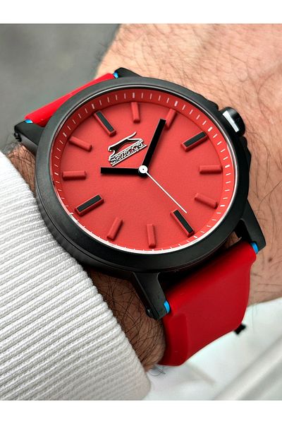 Slazenger Original 5 Atm Waterproof Silicone Band Men's Wrist Watch 2220