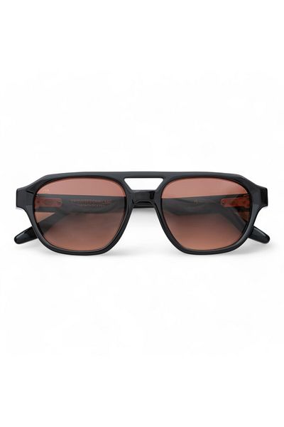 UNIQUE DESIGN MILANO The Richie Black Unisex Sunglasses