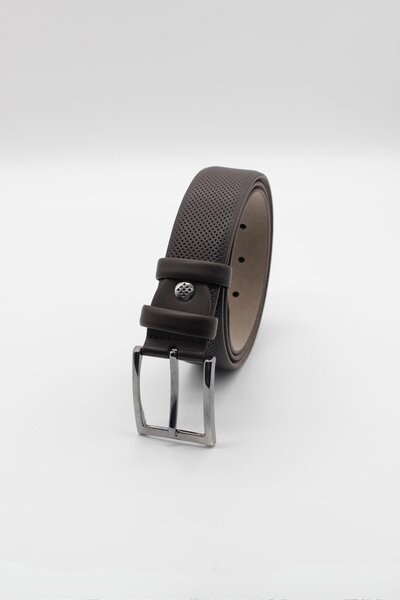 İmza Curea din piele artificială 100% cusută maro închis 1046245202