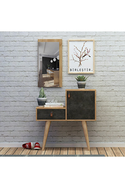 Mymob Paloa Aynalı Dresuar Meşe Beton