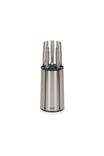 Joseph Joseph مجموعة سكاكين Elevate Steel Carousel مكونة من 5 قطع
