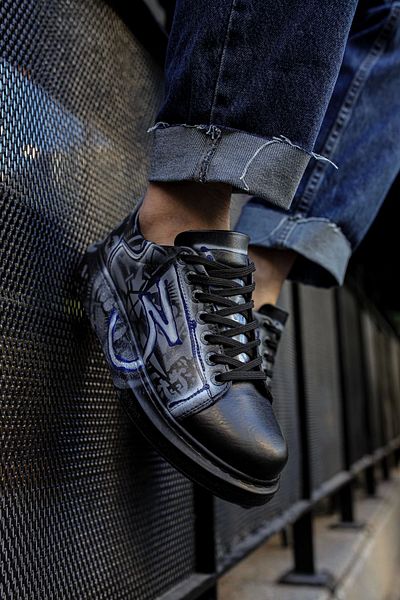Chekich Ch254 Cst Pittura Men's Shoes 480 Blue / White Graffiti
