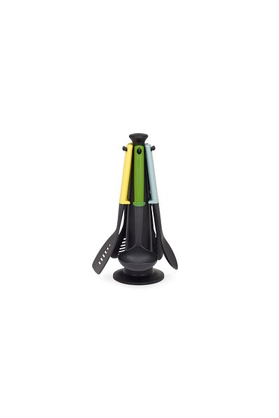 Joseph Joseph Duo Utensil Set with Stand 5 pieces Opal