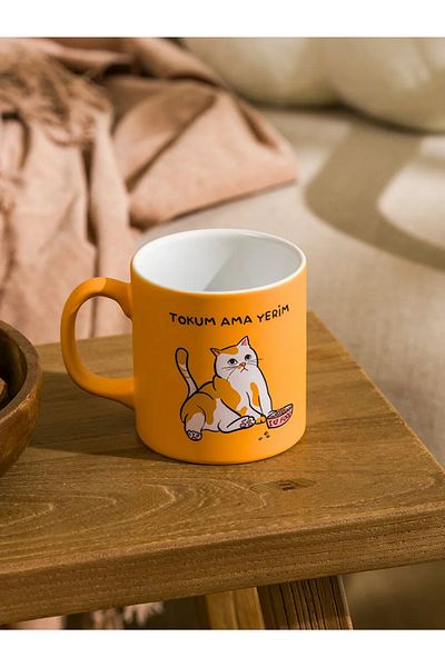 LC Waikiki Lcw Mixed Cat Printed Ceramic Mug 320 ml