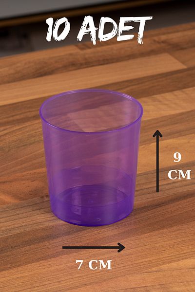 SUPERPUP 10Pcs 380 Cc Lila Picnic & Camping Cup - Unbreakable & Round Bowl, Dessert & Spicy Pp 5
